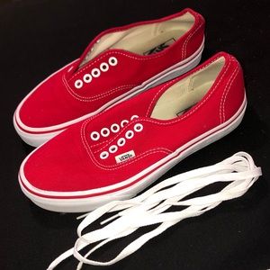 Authentic Core Classics Red Vans